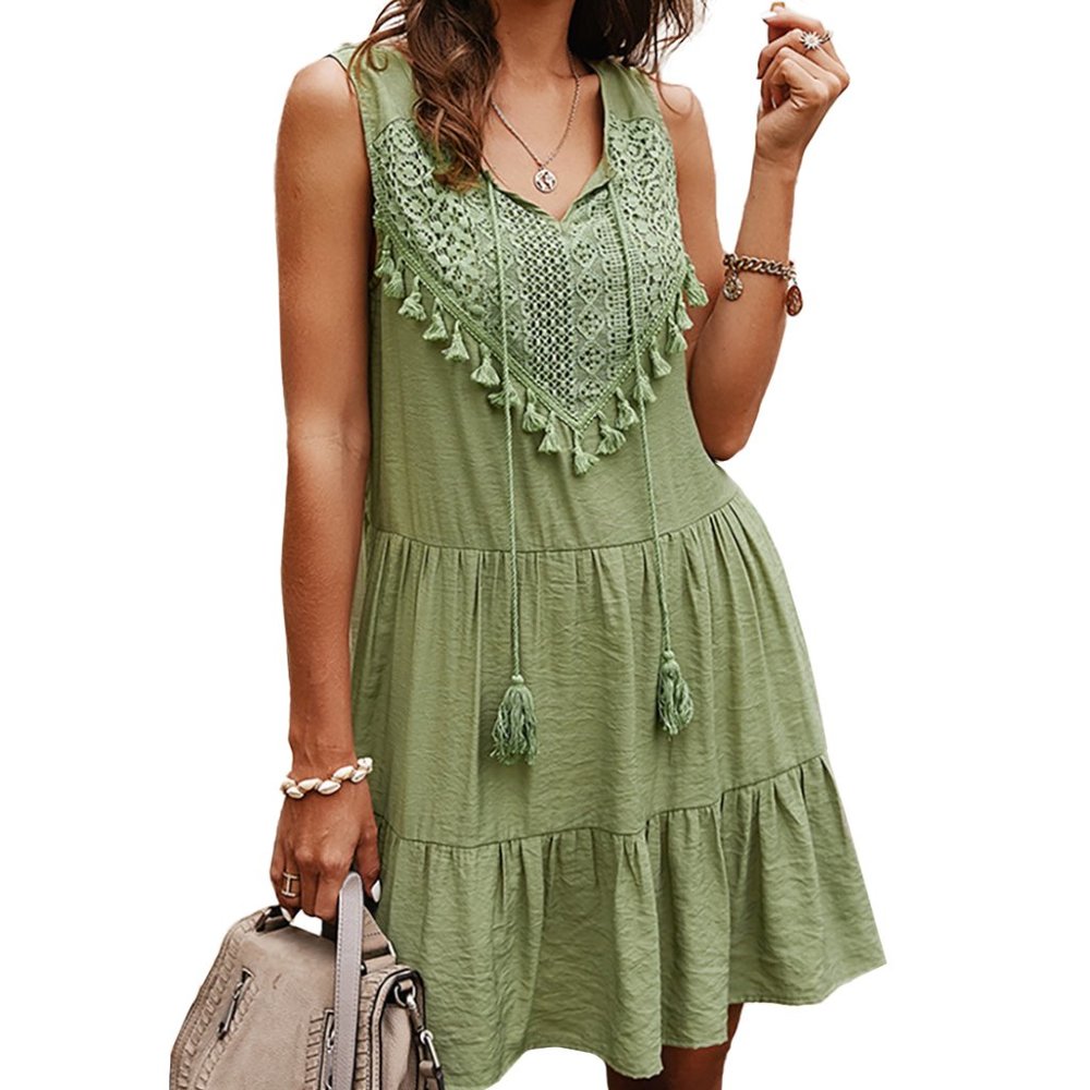 Go With the Flow Ruffle Tunic Dress - Picture 3 of 5